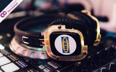 Ein Silent Kopfhörer "NLS" von Headphone Revolution mit Sticker Branding für Ikea Ludwigsburg.