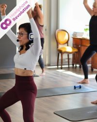 Ein Silent Yoga Event mit Silent Fitness Kopfhörern von Headphone Revolution