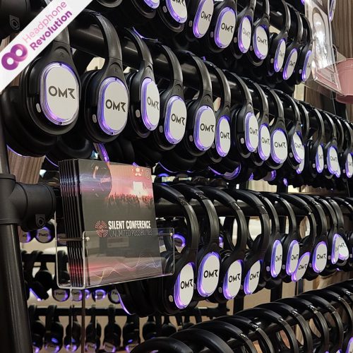 Silent Conference Kopfhörer HR SC Flex von Headphone Revolution auf dem OMR Festival 2025 in der Messe 2025