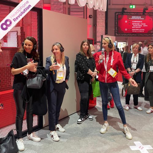 Silent Conference Kopfhörer HR SC Flex von Headphone Revolution auf dem OMR Festival 2025 in der Messe 2025