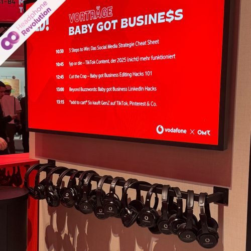 Silent Conference Kopfhörer HR SC Flex von Headphone Revolution auf dem OMR Festival 2025 in der Messe 2025